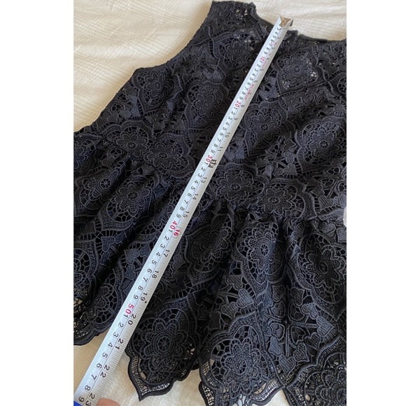 Ever New black embroidered peplum top - Picture 6 of 12